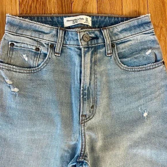 Abercrombie and Fitch mom jeans high rise women’s size 24 - Picture 2 of 5